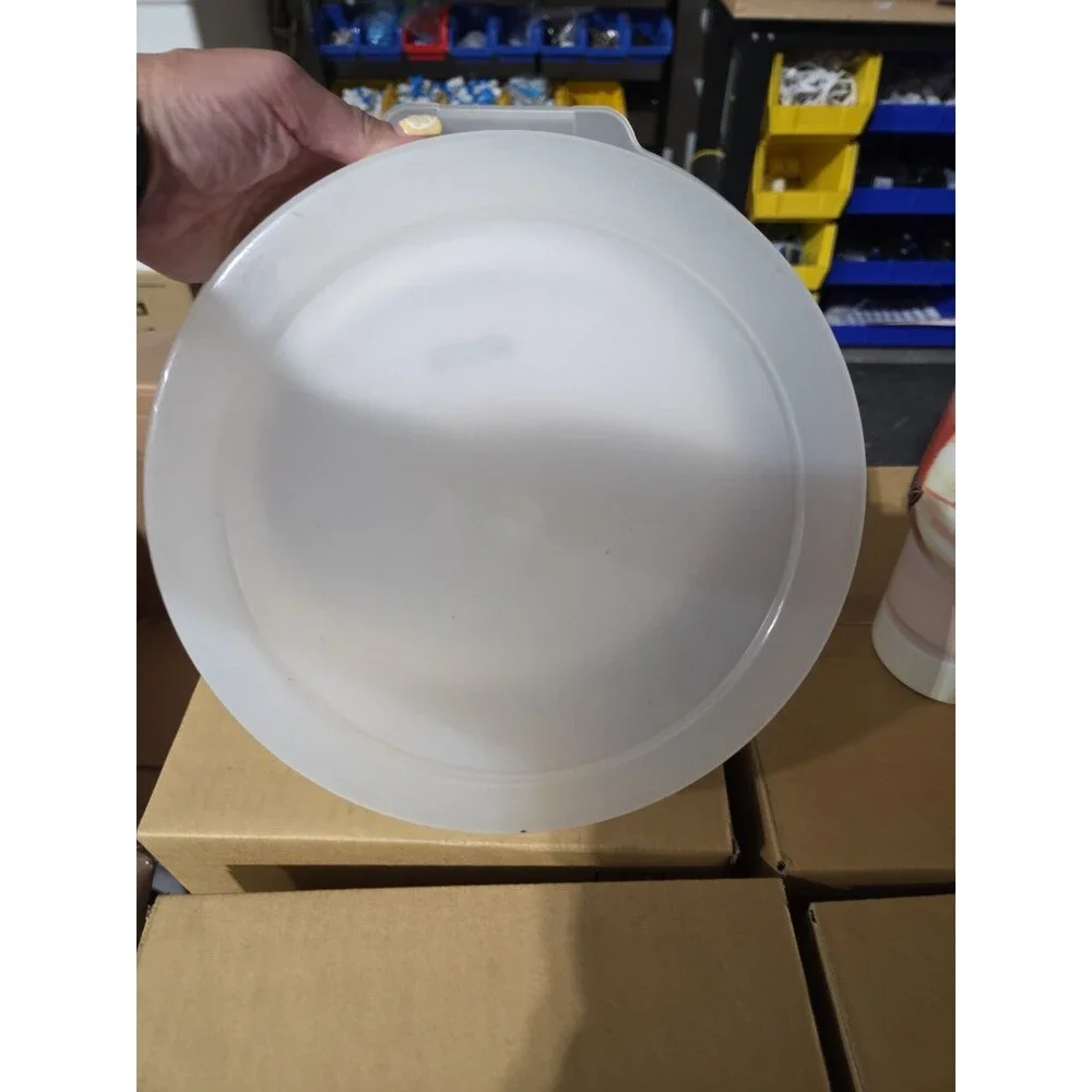 Vtg PIE KEEPER CARRIER Hinged Plastic Clam Shell~Holds 9